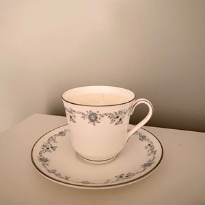 Handmade soy teacup candle